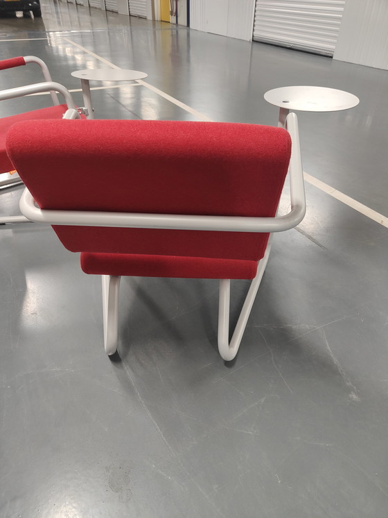 Image 1 of 2 chaises design Lonc Steeler avec tables d'extérieur