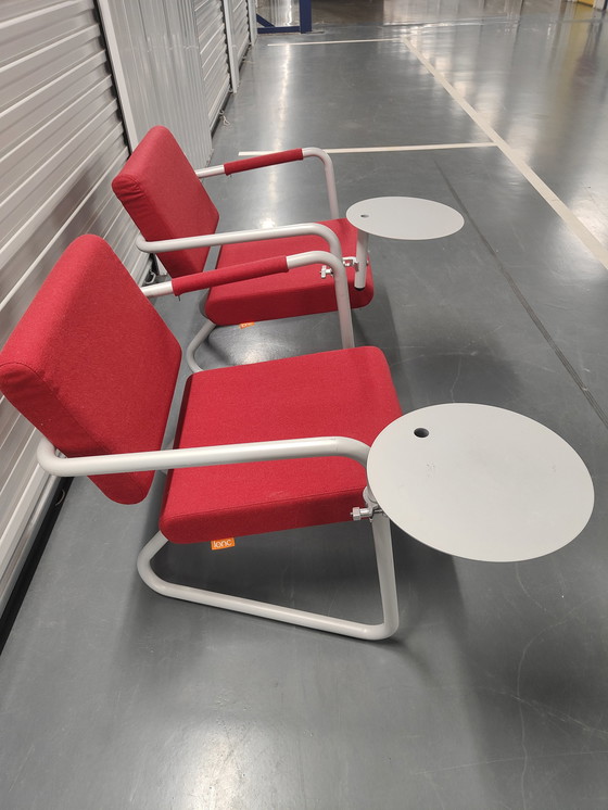 Image 1 of 2 chaises design Lonc Steeler avec tables d'extérieur