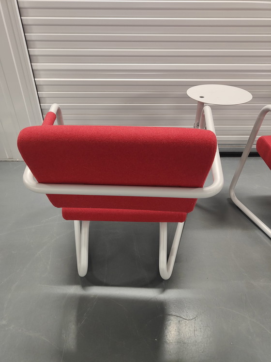 Image 1 of 2 chaises design Lonc Steeler avec tables d'extérieur