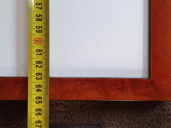 Image 1 of 4x Quadri d'epoca in cornice di mogano