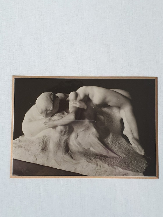 Image 1 of 4x Quadri d'epoca in cornice di mogano