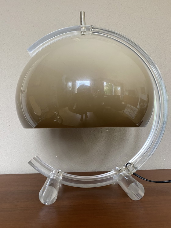 Image 1 of Vintage Space Age Plexiglas Table Lamp