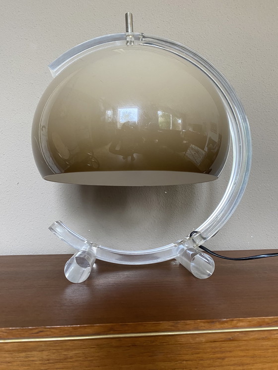 Image 1 of Vintage Space Age Plexiglas Table Lamp