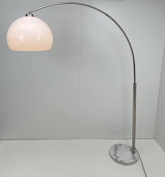 Image 1 of Large arc lamp with Carrara marble base