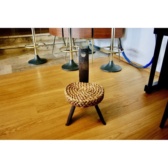 Image 1 of Vintage Brutalist scultural chair by Audoux Minet, 1950