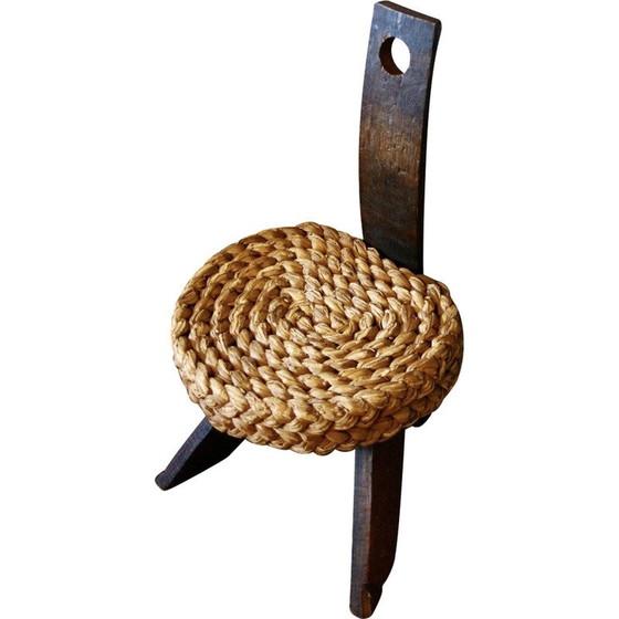 Image 1 of Vintage Brutalist scultural chair by Audoux Minet, 1950