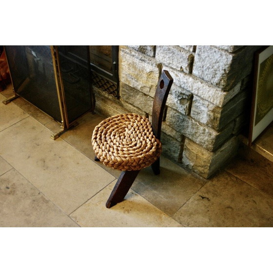 Image 1 of Vintage Brutalist scultural chair by Audoux Minet, 1950