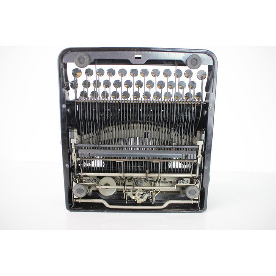 Image 1 of Vintage metal, steel and chrome portable typewriter for Lc Smith & Bros, USA 1395s