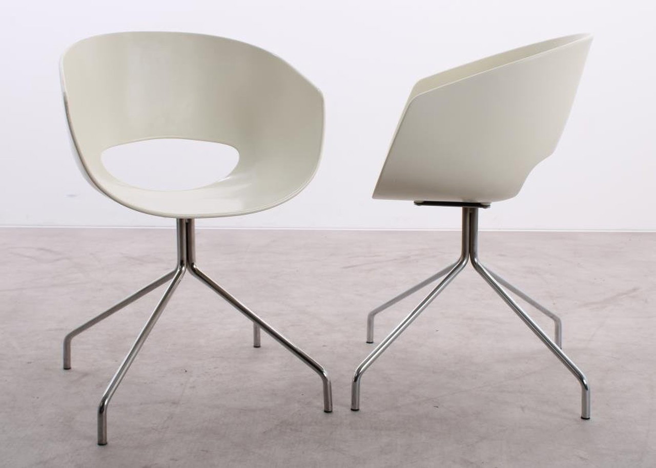 イタリアモダン シンテシ/SINTESI 「ORBIT LARGE」 チェア Vintage Sintesi of Italy Retro Orbit Large White Chair