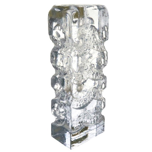 Vase soliflore en cristal "Bleikristall Blockkristall Zweigvase".