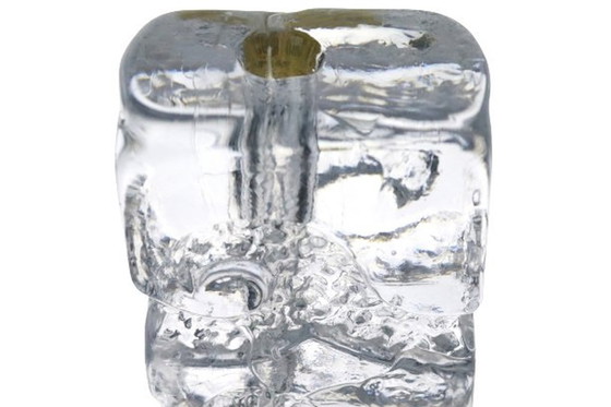 Image 1 of Vase soliflore en cristal "Bleikristall Blockkristall Zweigvase".