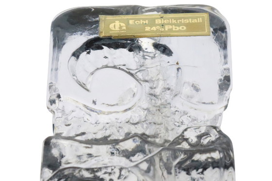 Image 1 of Vase soliflore en cristal "Bleikristall Blockkristall Zweigvase".