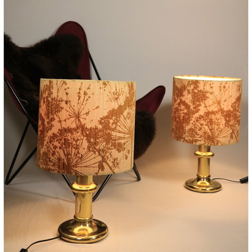 Pair of Hollywood Regency vintage table lamps, 1970s