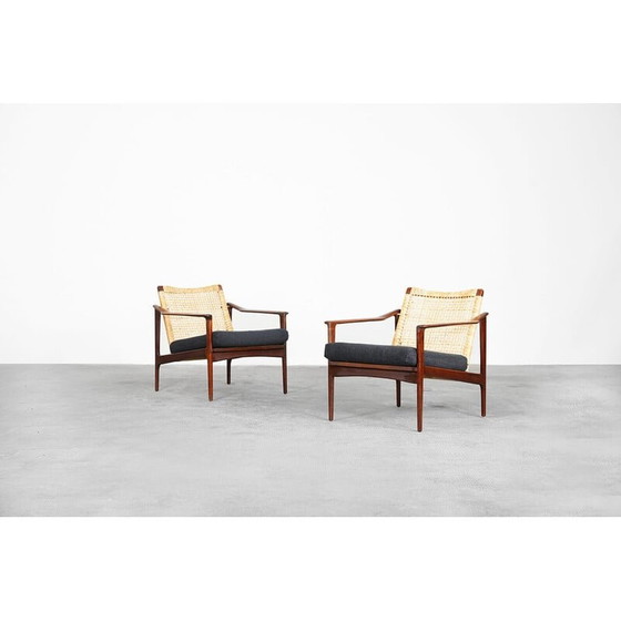 Image 1 of Pair of Danish vintage teak armchairs by Ib Kofod-Larsen, 1960s