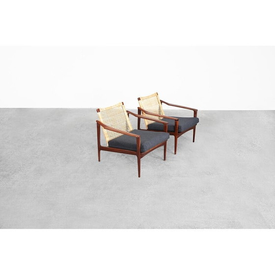 Image 1 of Pair of Danish vintage teak armchairs by Ib Kofod-Larsen, 1960s