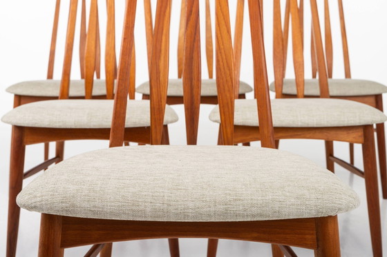 Image 1 of Eva Dining Chairs By Niels Koefoed For Koefoeds Hornslet, 1960S, Set Of 6