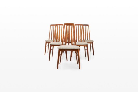 Image 1 of Eva Dining Chairs By Niels Koefoed For Koefoeds Hornslet, 1960S, Set Of 6