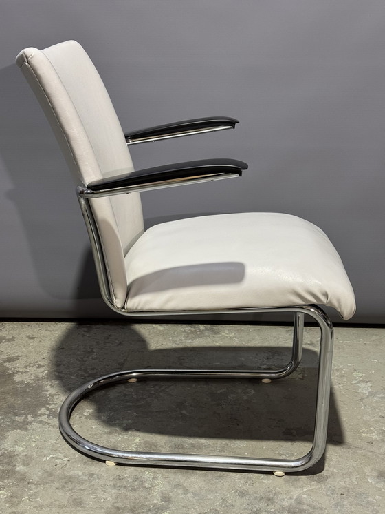 Image 1 of 2X De Wit Tube Frame Chairs 7018