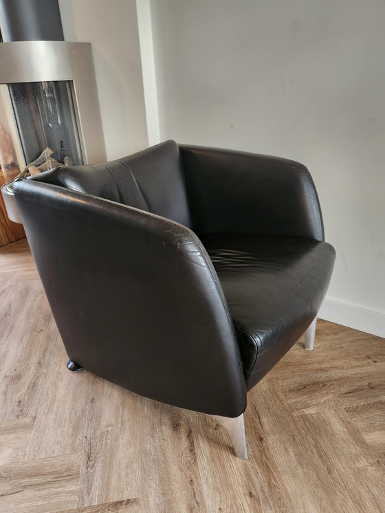 Image 1 of 1X Leather Armchair