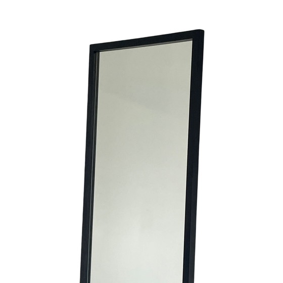 Image 1 of Black Framed Mirror - Varnished - Tall In Height