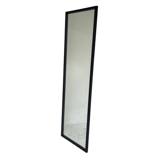 Black Framed Mirror - Varnished - Tall In Height