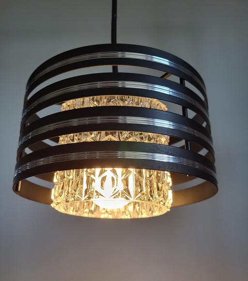 Vintage designer pendant lamp, Hillebrand, probably 1980s
