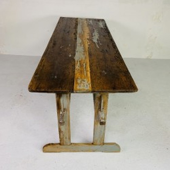 Image 1 of Removable dining table, 68 x 194 cm - 1930s