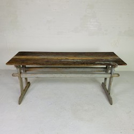 Image 1 of Removable dining table, 68 x 194 cm - 1930s