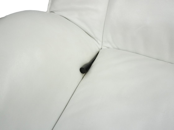 Image 1 of Cassina Veranda Armchair Leather White Vintage Lounger