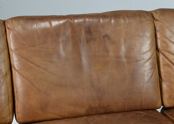 Image 1 of Peter Hvidt & Orla Mølgaard FD130 sofa in Cognac Leather – Denmark, circa 1960