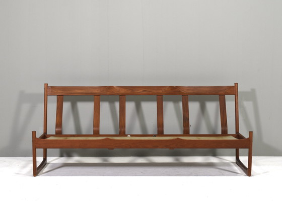 Image 1 of Peter Hvidt & Orla Mølgaard FD130 sofa in Cognac Leather – Denmark, circa 1960