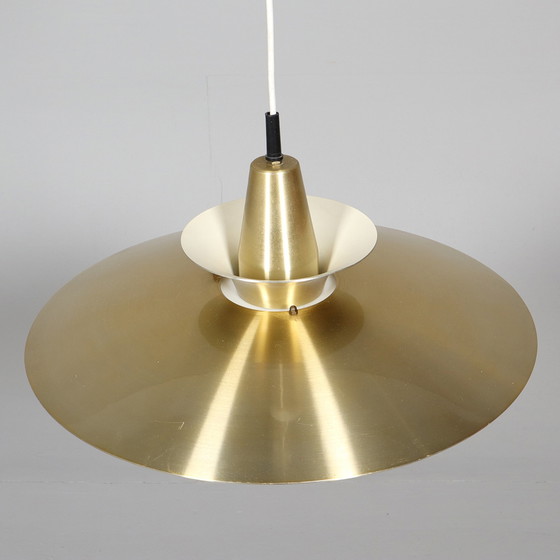 Image 1 of Danish brass suspension lamp