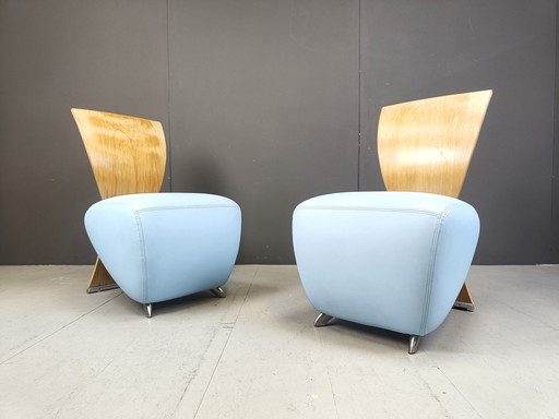 Pair Of Bobo Chairs By Dietmar Scharping For Dauphin