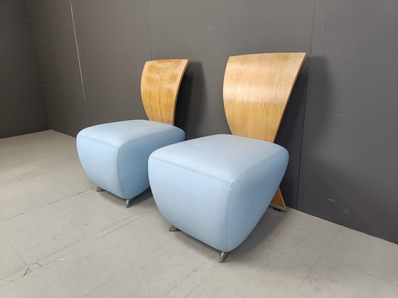 Image 1 of Pair Of Bobo Chairs By Dietmar Scharping For Dauphin