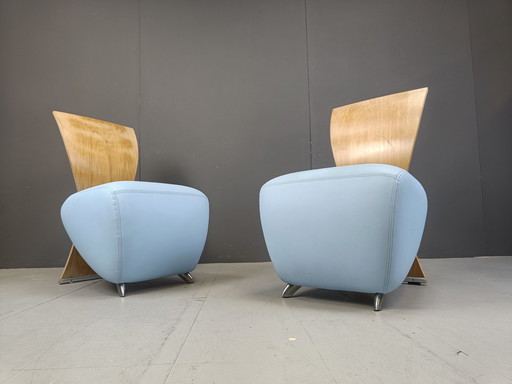 Pair Of Bobo Chairs By Dietmar Scharping For Dauphin