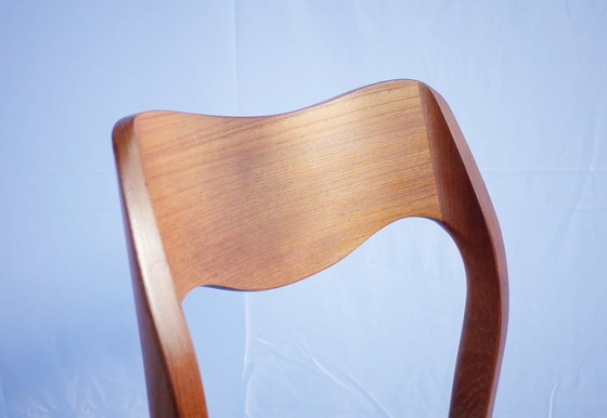 Image 1 of 4 X Danish teak chairs by Niels Otto Møller model 71