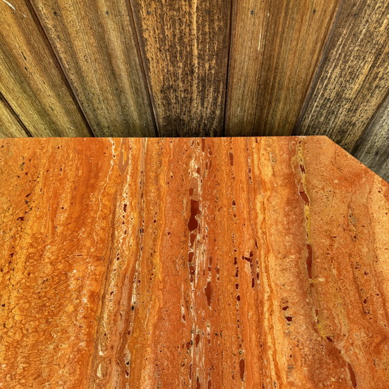 Image 1 of Red travertine - Coffee table