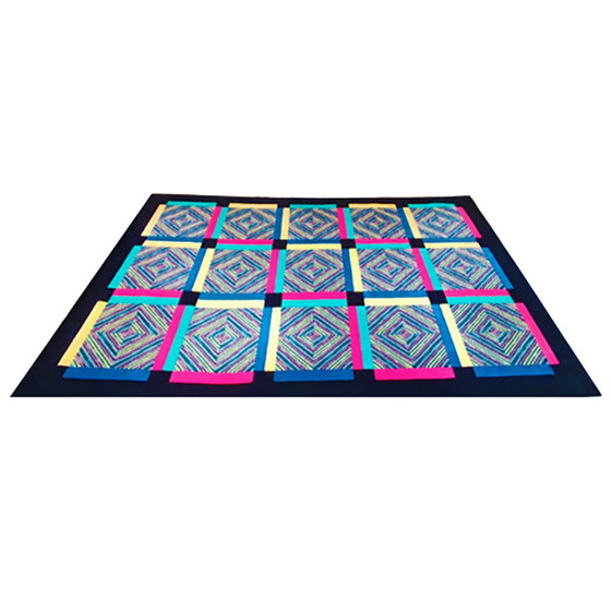 Image 1 of 1990 Magnifique tapis en laine d'Ottavio Missoni. Fabriqué en Italie