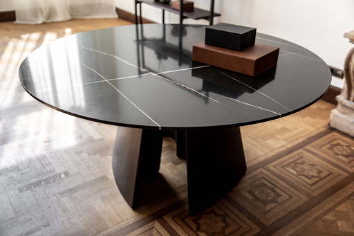 Spalli Story Marble & Solid Wood Table