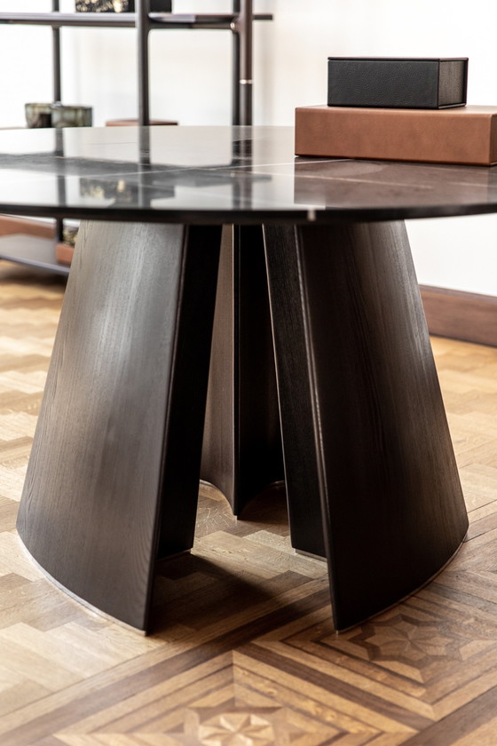 Image 1 of Spalli Story Marble & Solid Wood Table