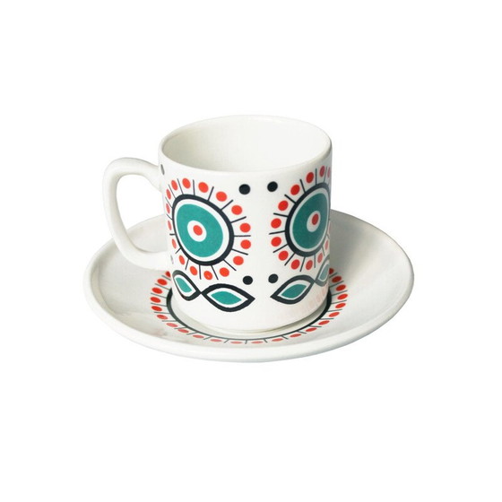 Image 1 of Vintage retro ceramic tea set, Czech 1960