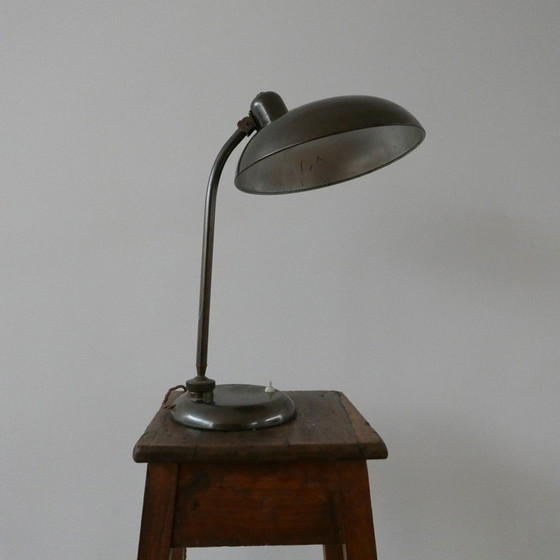 Image 1 of Vintage patinated brass table lamp, Germany 1930