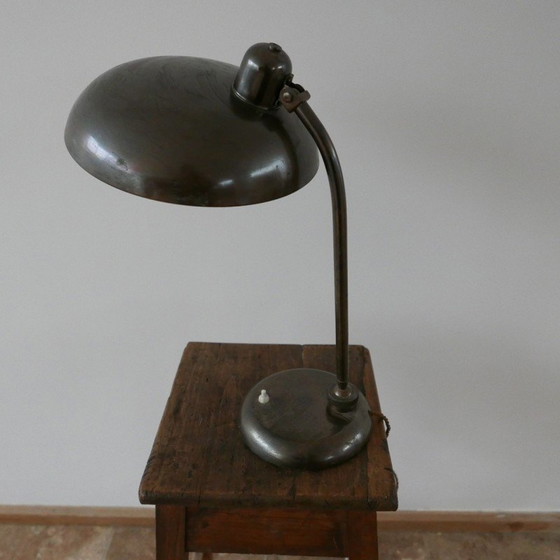 Image 1 of Vintage patinated brass table lamp, Germany 1930