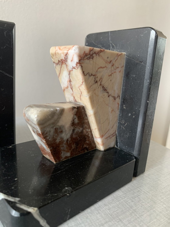 Image 1 of Art Deco marble bookends