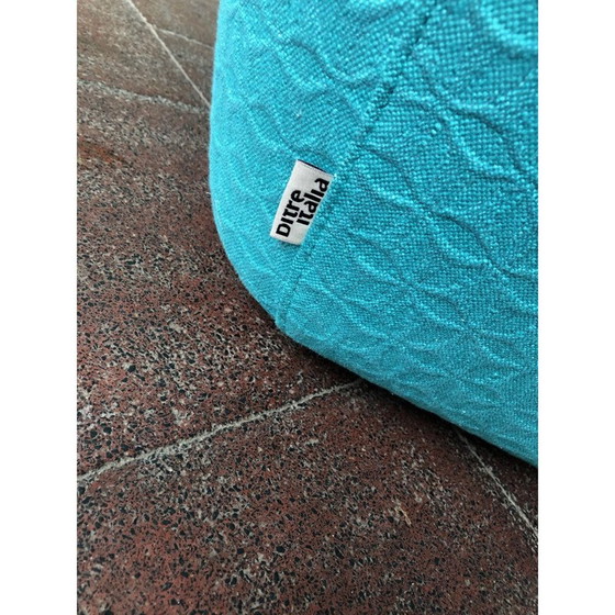 Image 1 of Vintage turquoise armchair by Stefano Spessotto and Lorella Agnoletto