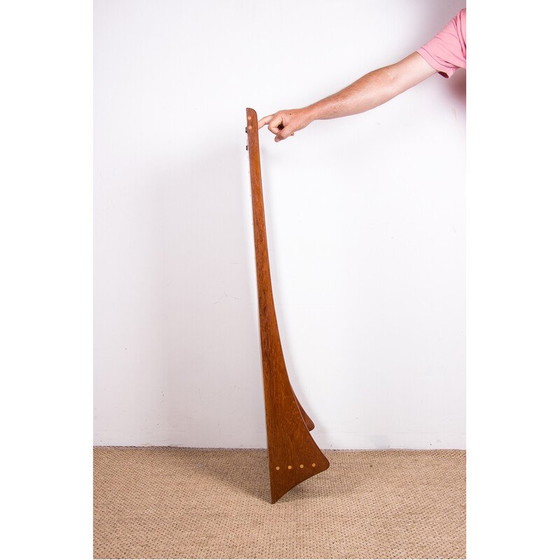 Image 1 of Vintage teak and glass wall mirror by Pedersen and Hansen, Denmark 1960