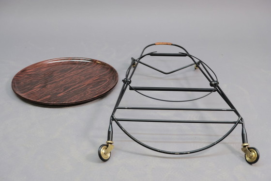 Image 1 of Mid-Century Rosewood Bar Cart by Nybro, 1950s