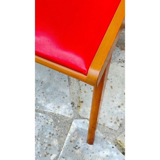 Image 1 of Vintage office armchair with compass legs, 1950