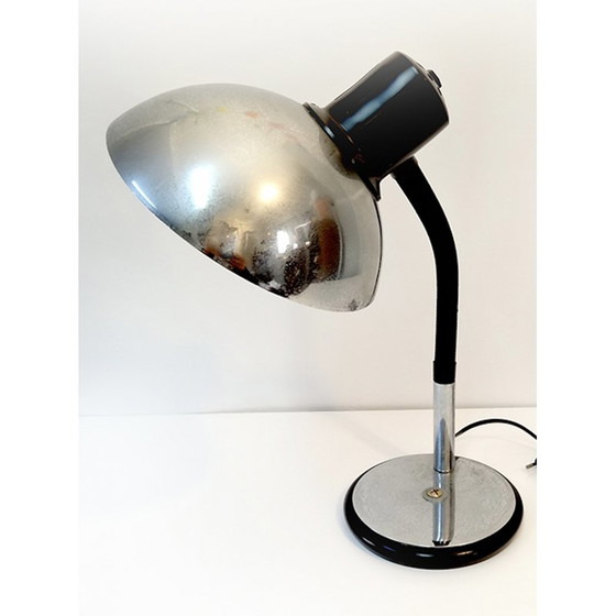 Image 1 of Lampada industriale vintage in cromo per Aluminor