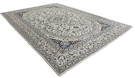 Image 1 of Original hand-knotted Persian carpet Nain 12 La 398 X 292 Cm